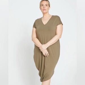NWT Universal Standard V-Neck Crocodile Geneva Dress